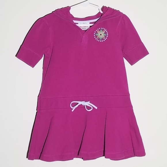 Hanna Andersson Hooded Sweater Dress 100 4 - Picture 1 of 5